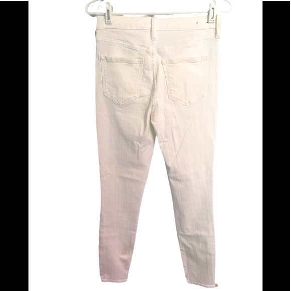 J Crew white high rise skinny jeans white size 26 - Picture 6 of 11